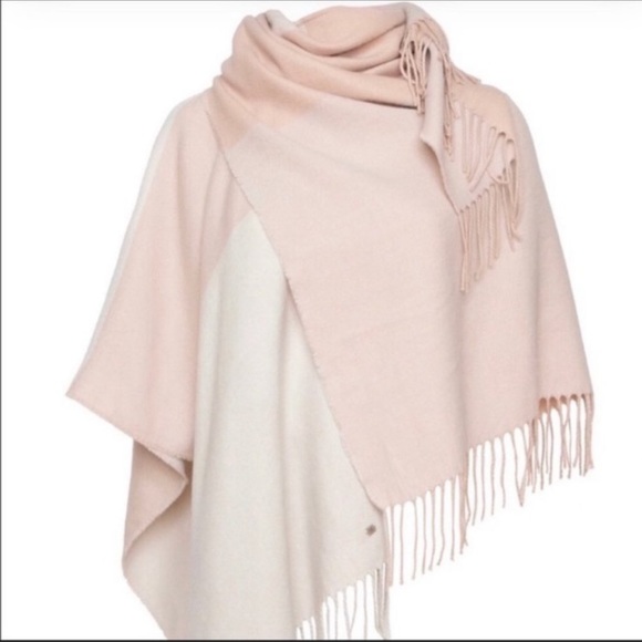 Soia & Kyo Pink & Cream Scarfigan with Fringe - Picture 5 of 16